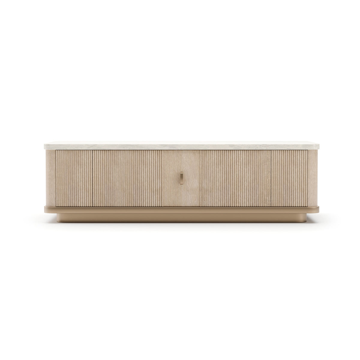 Caracole Rhythm Rectangle Cocktail Table – front view – Lusso Furniture Miami