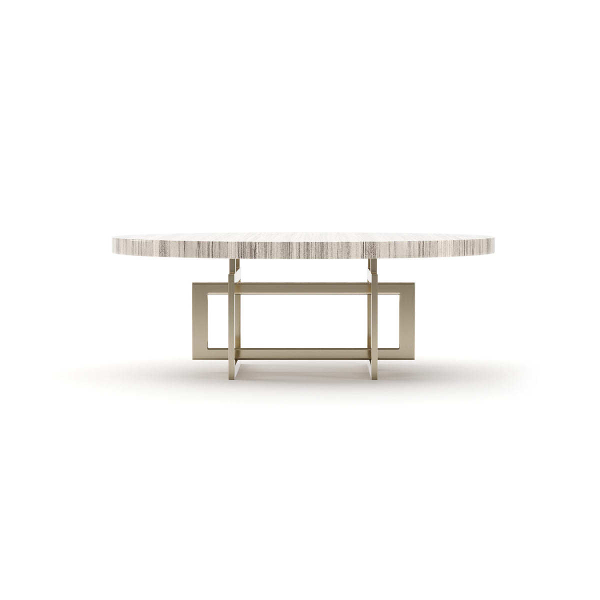 Caracole Wish You Were Here Round Cocktail Table – front view – Lusso Furniture Miami