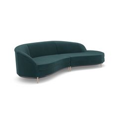 Caracole Three's Company Sectional – back view – Lusso Furniture Miami