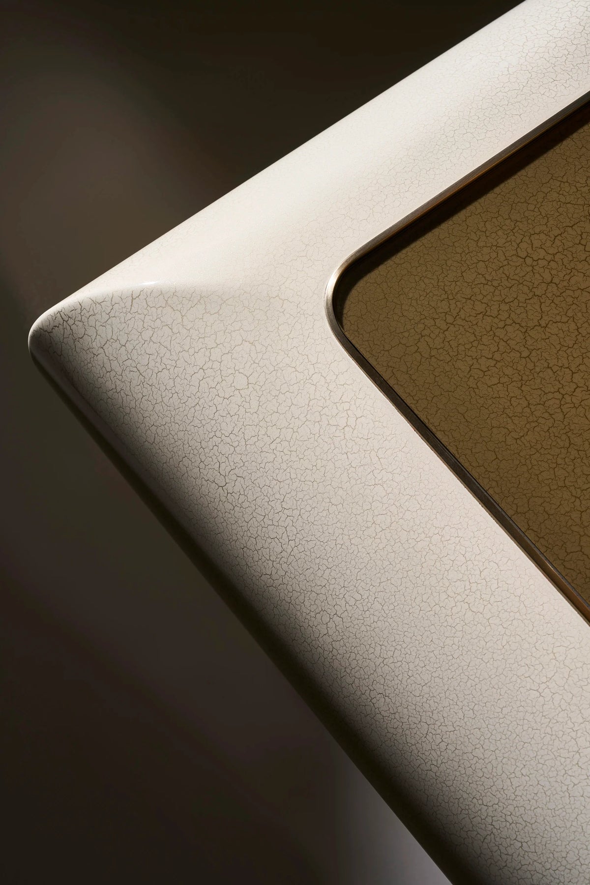 Caracole Seta Side Table – side view – Lusso Furniture Miami