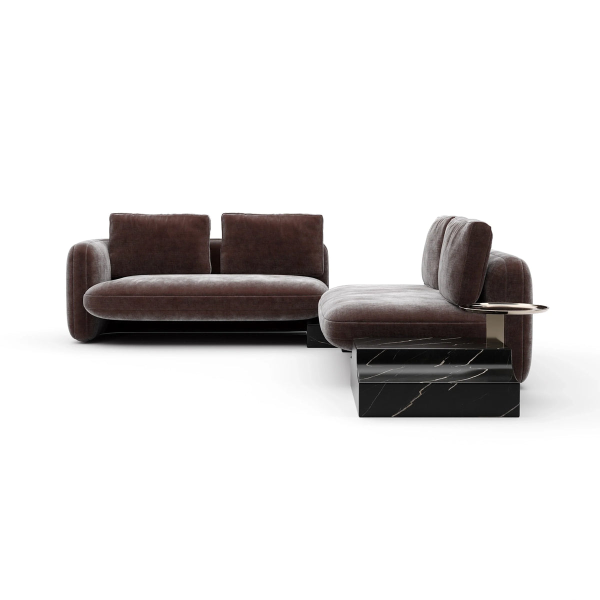 Caracole Overlap Sectional – view 55 – Lusso Furniture Miami