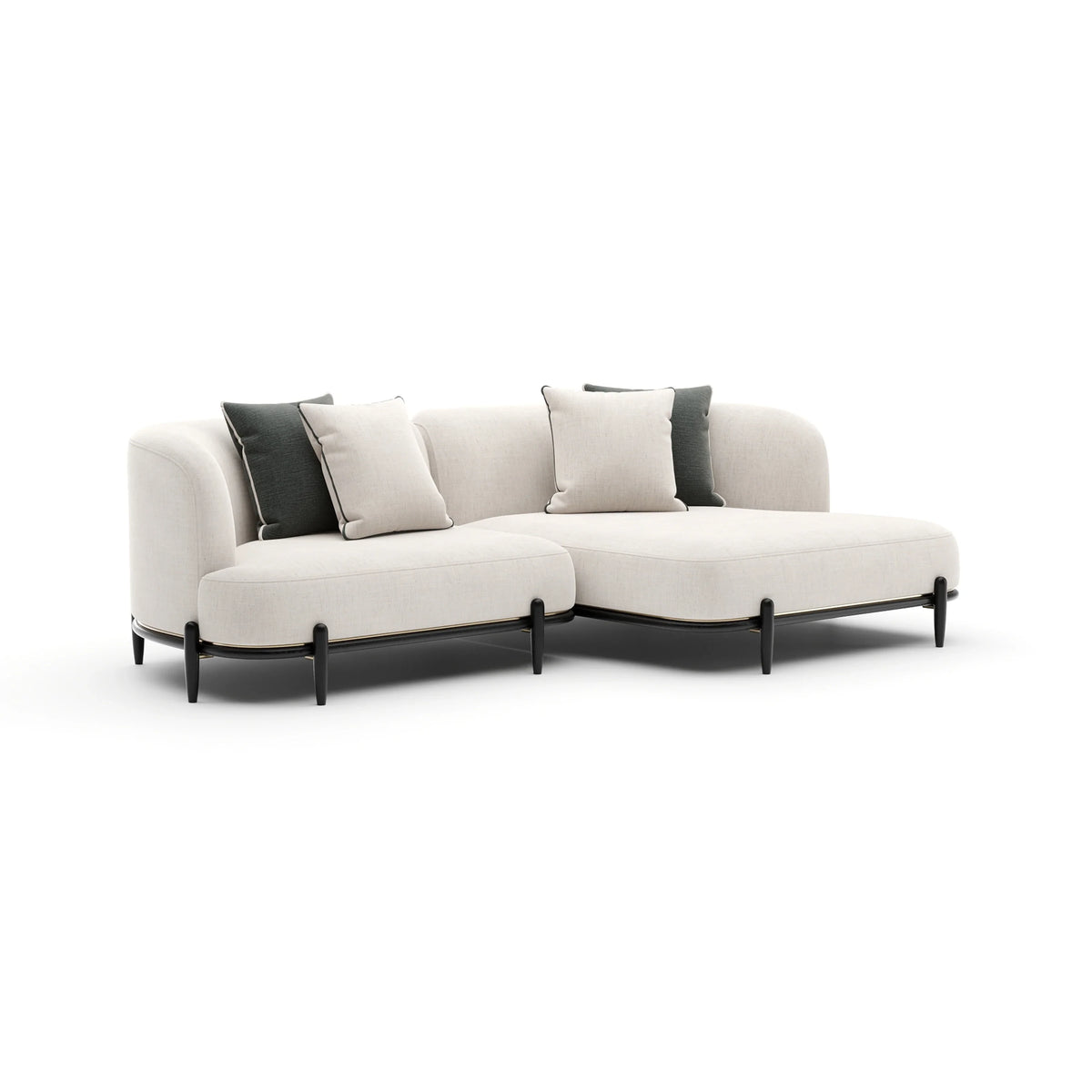 Caracole Madera Sectional – view 28 – Lusso Furniture Miami