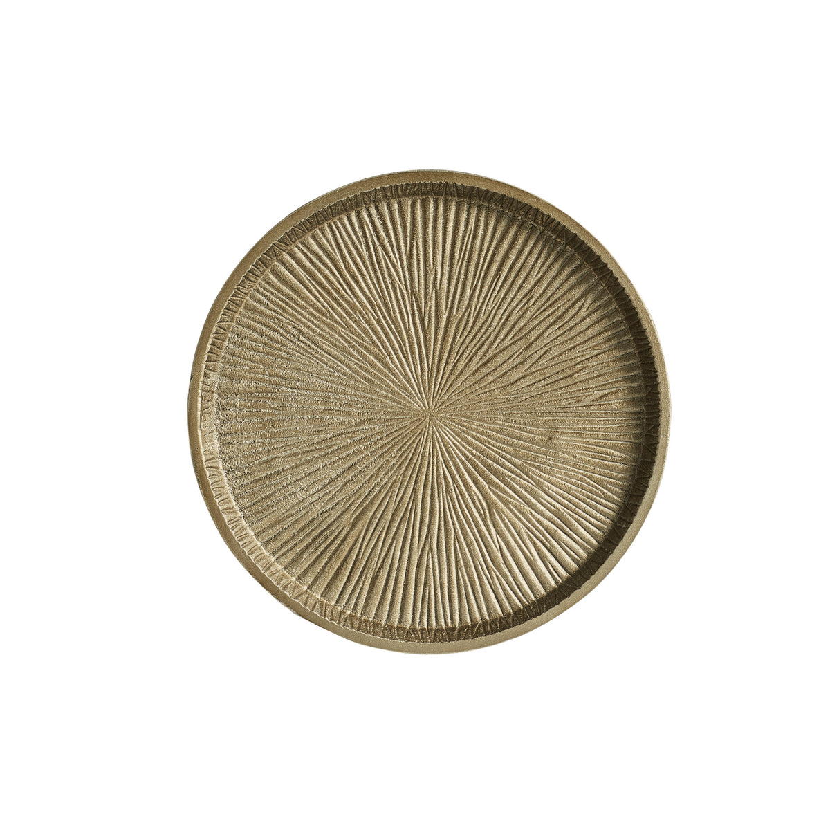 Caracole Remix Metal Spot Table – side view – Lusso Furniture Miami