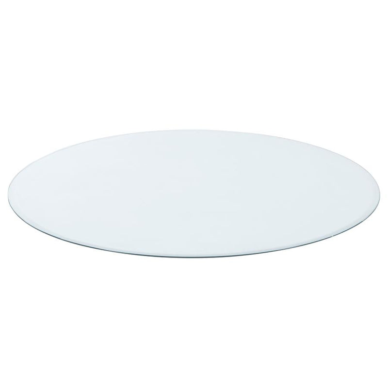 Glass Tops 48-inch 6mm Round Clear Tempered Glass Top-zoom-