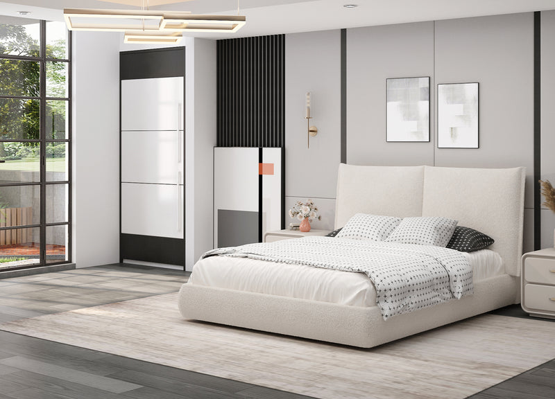 Eric Queen Bed – Upholstered Split Headboard-zoom-
