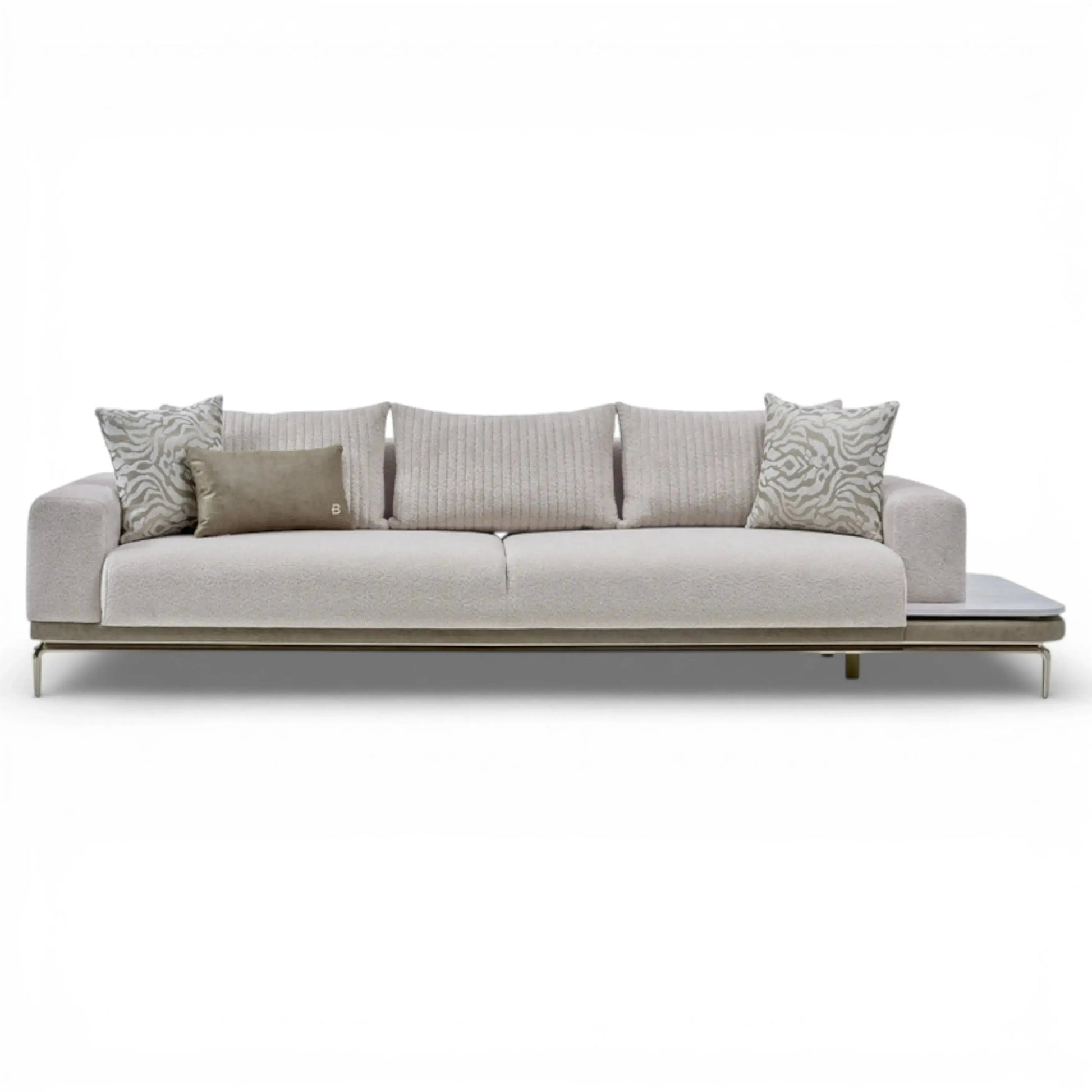Estella Living Room Set (Cream) – Living Room Set | Lusso Furniture (view 2)