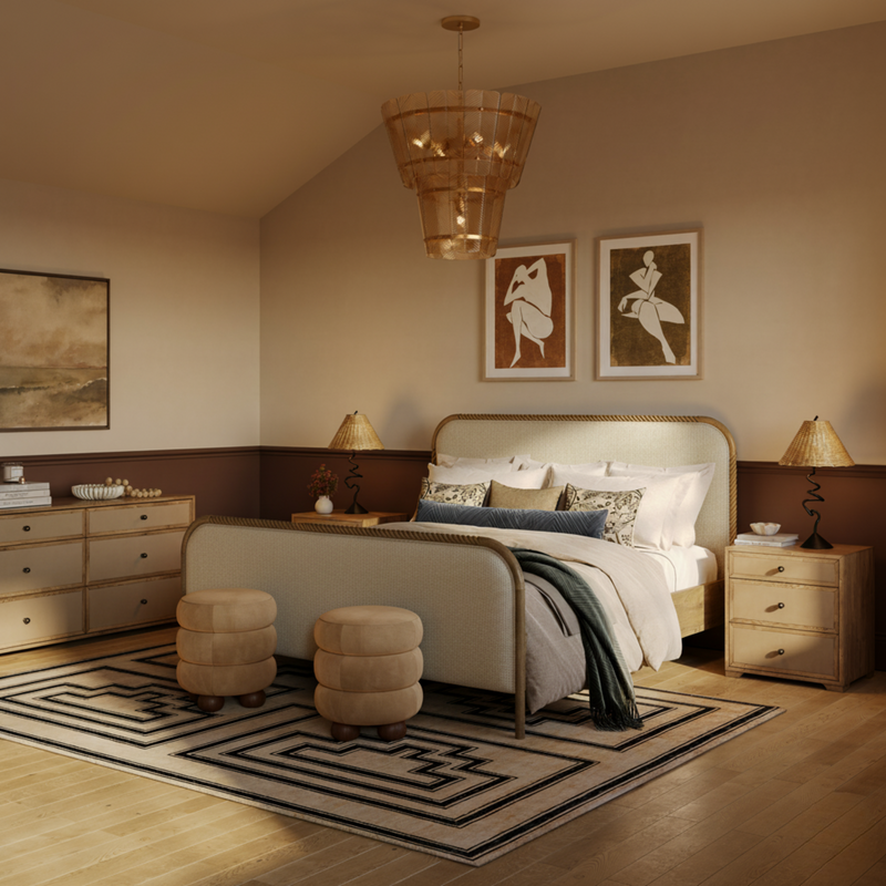 Hatia Basketweave Panel Bed-zoom-