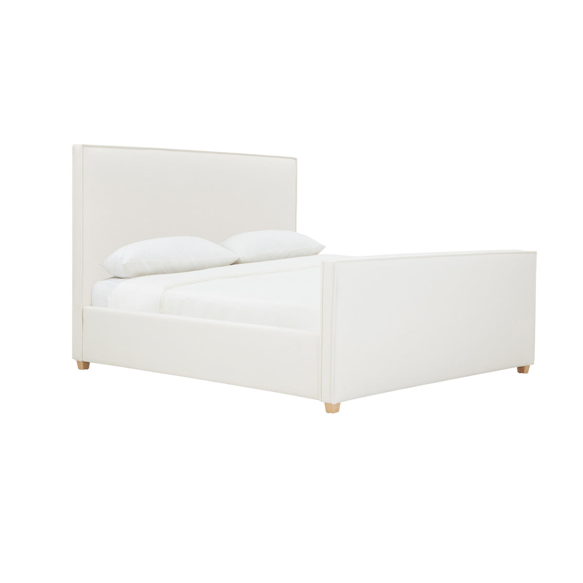 Bristol Park Ivory Contract-Grade Fabric Upholstered Bed