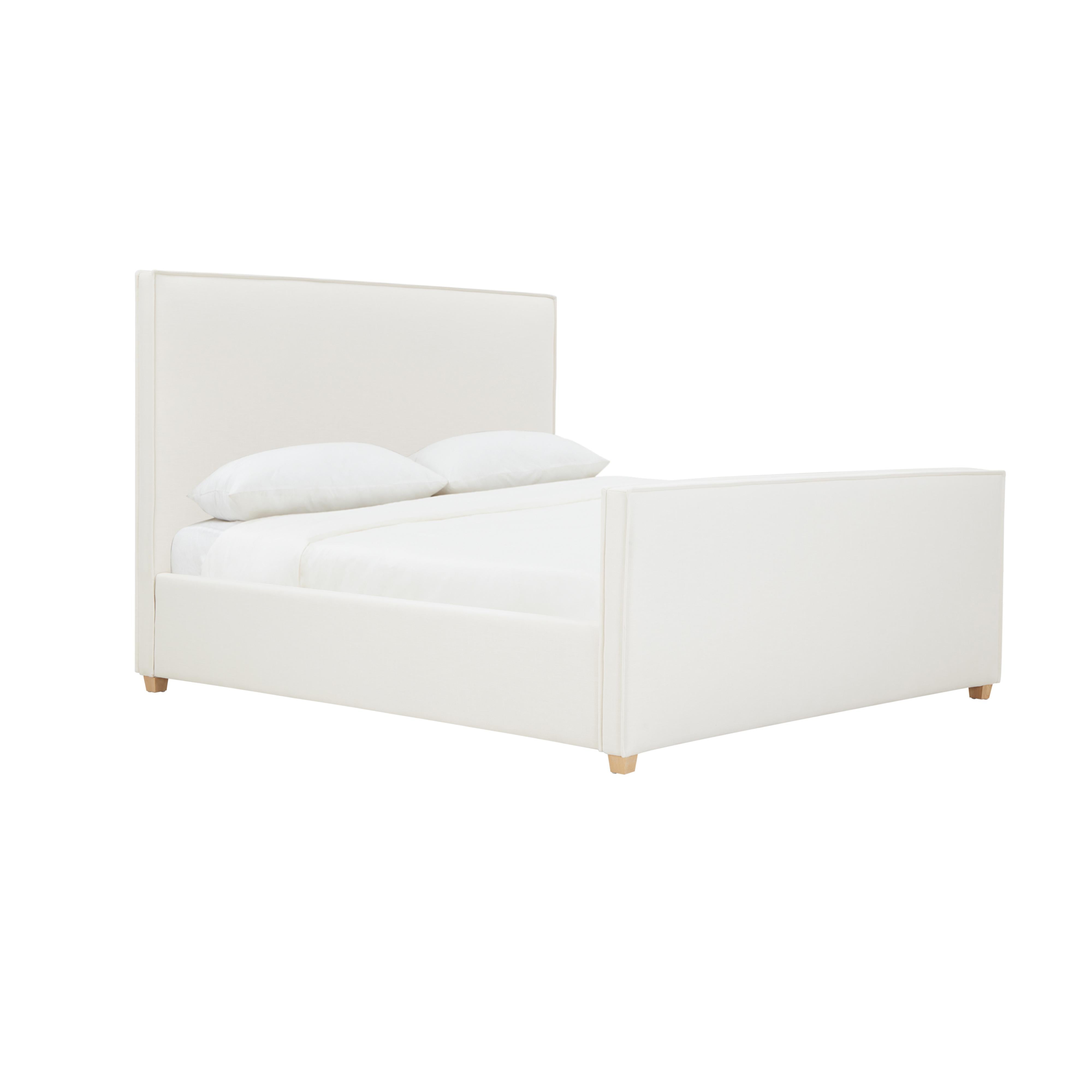 Bristol Park Ivory Contract-Grade Fabric Upholstered Bed