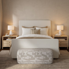Bristol Park Ivory Contract-Grade Fabric Upholstered Bed