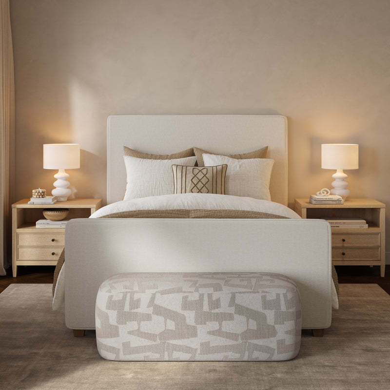 Bristol Park Ivory Contract-Grade Fabric Upholstered Bed-zoom-