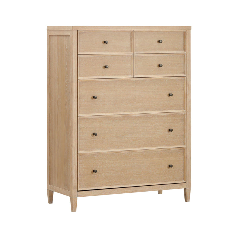Bristol Park 40" Whitewashed Oak Wood 7-Drawer Chest-zoom-