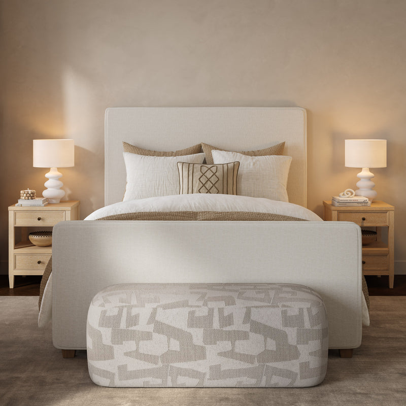 Bristol Park Ivory Contract-Grade Fabric Upholstered Bed-zoom-