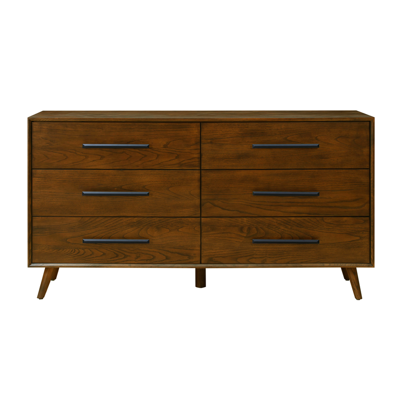 Emery 62" Walnut 6-Drawer Dresser-zoom-