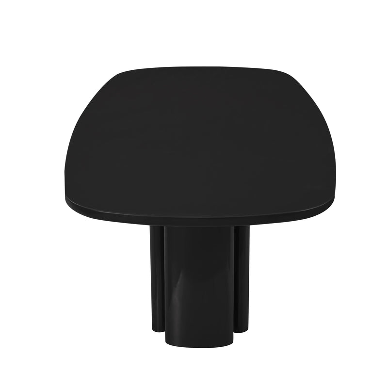 Zola 94.5" Lacquer Oval Dining Table-zoom-