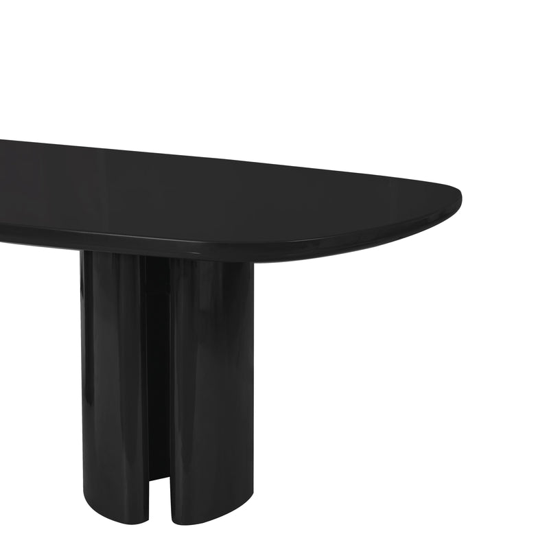 Zola 94.5" Lacquer Oval Dining Table-zoom-