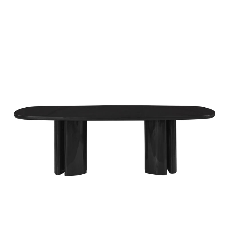 Zola 94.5" Lacquer Oval Dining Table-zoom-