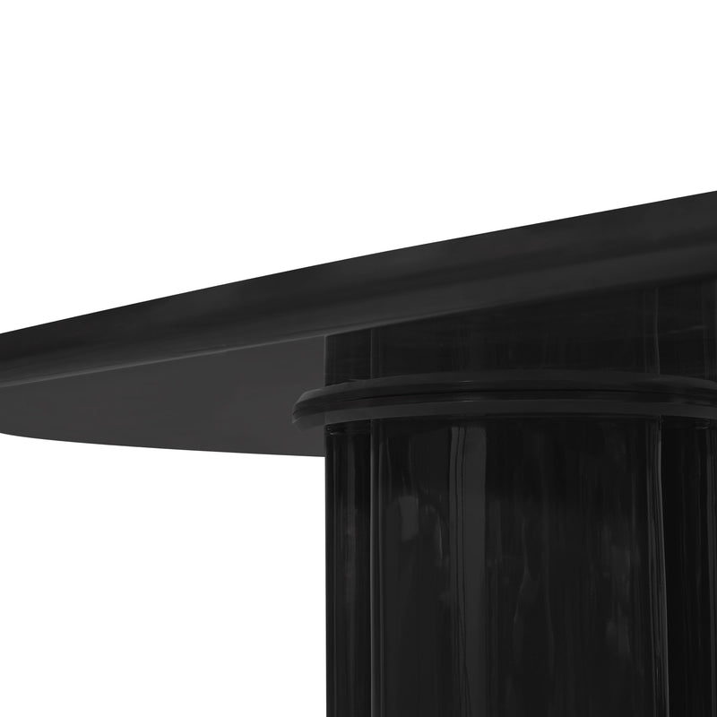 Zola 94.5" Lacquer Oval Dining Table-zoom-