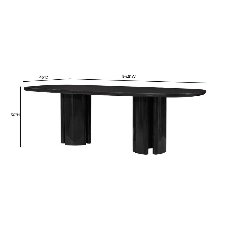 Zola 94.5" Lacquer Oval Dining Table-zoom-