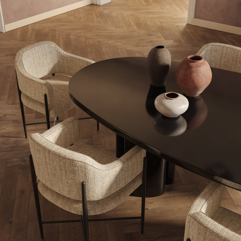 Zola 94.5" Lacquer Oval Dining Table-zoom-