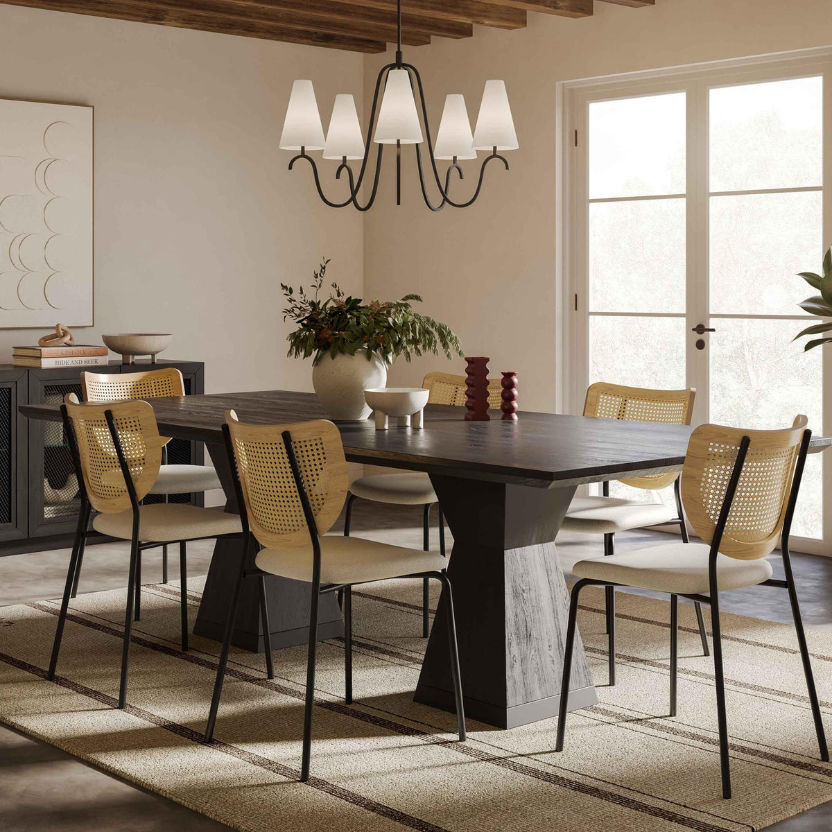 Nolan 98" Wood Rectangular Dining Table