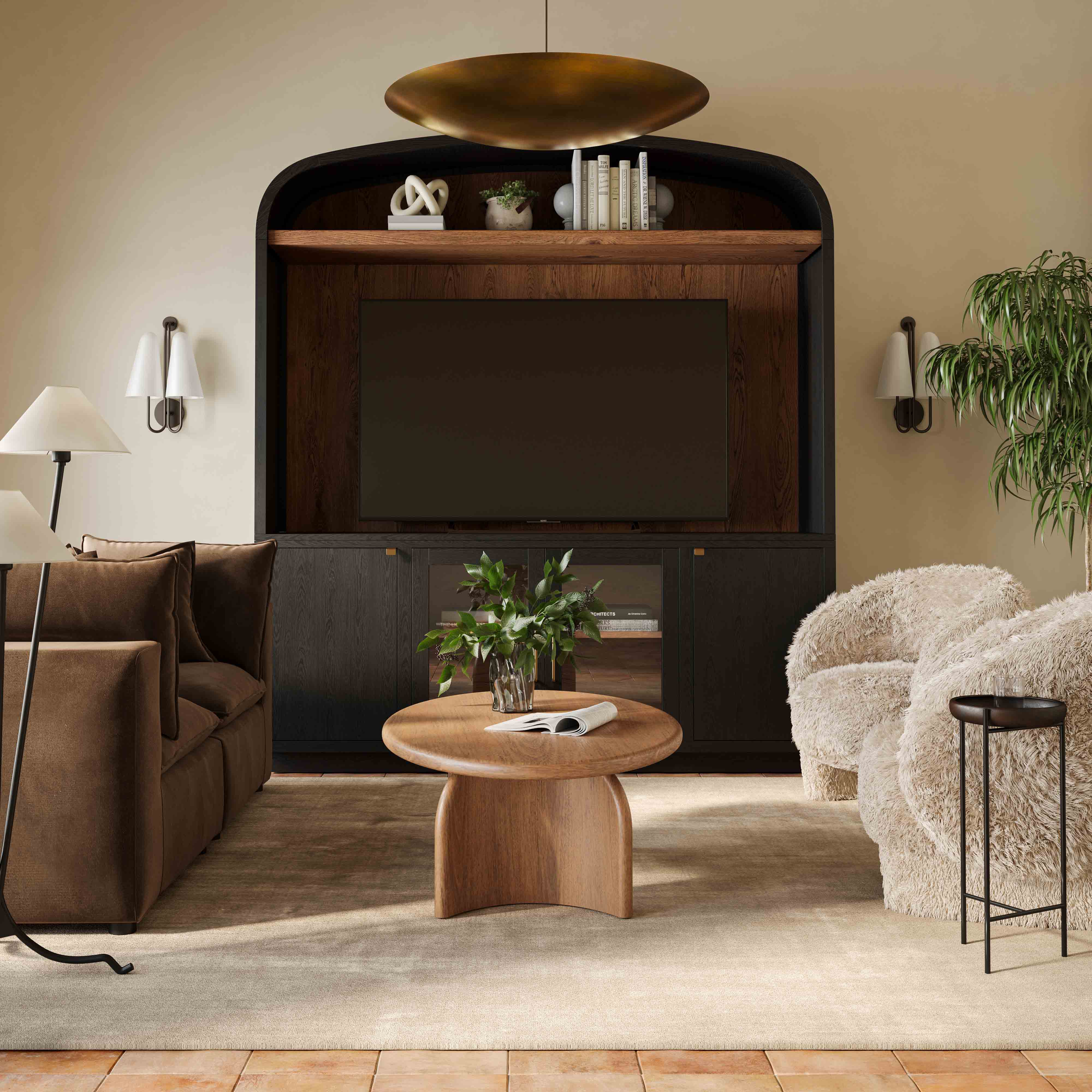Marlow 77" Wood Entertainment Center