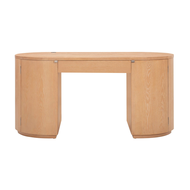 Marlow 64" Wood Executive Desk With Storage-zoom-