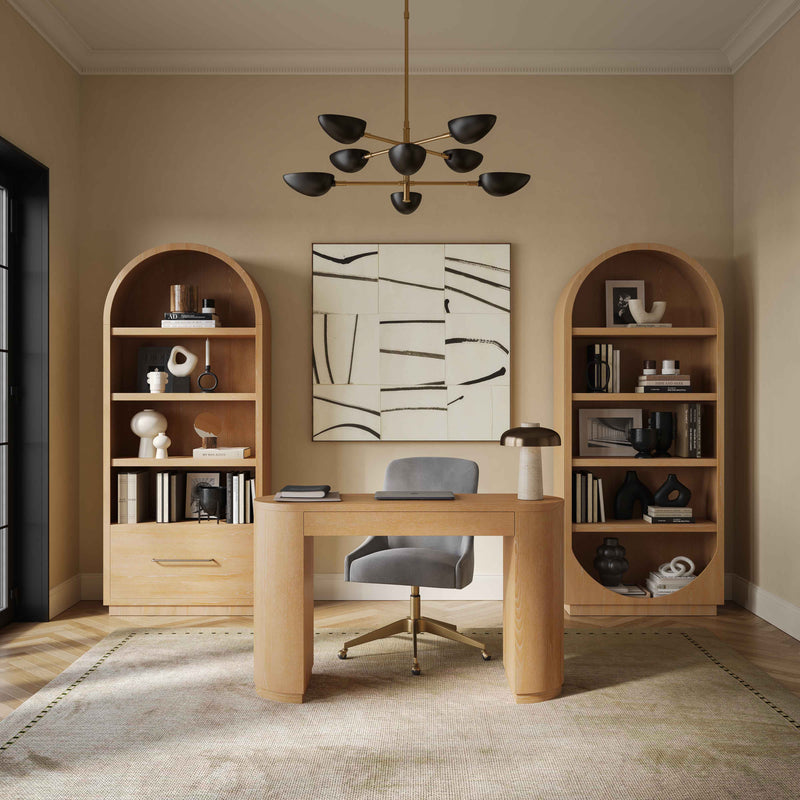 Marlow 52" Wood 2-Drawer Writing Desk-zoom-