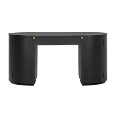 Marlow 64" Wood Executive Desk With Storage
