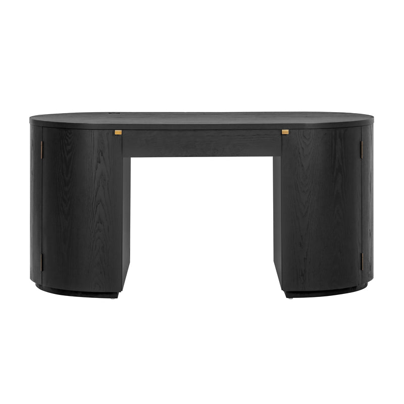 Marlow 64" Wood Executive Desk With Storage-zoom-