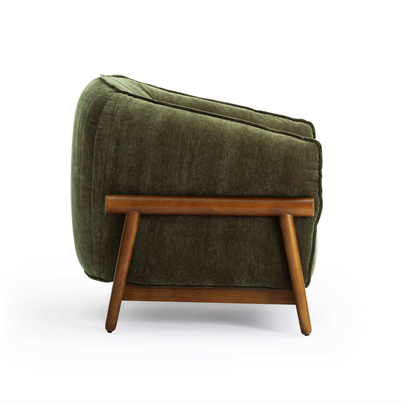 Piedmont Upcycled Contract-Grade Chenille Accent Chair-zoom-