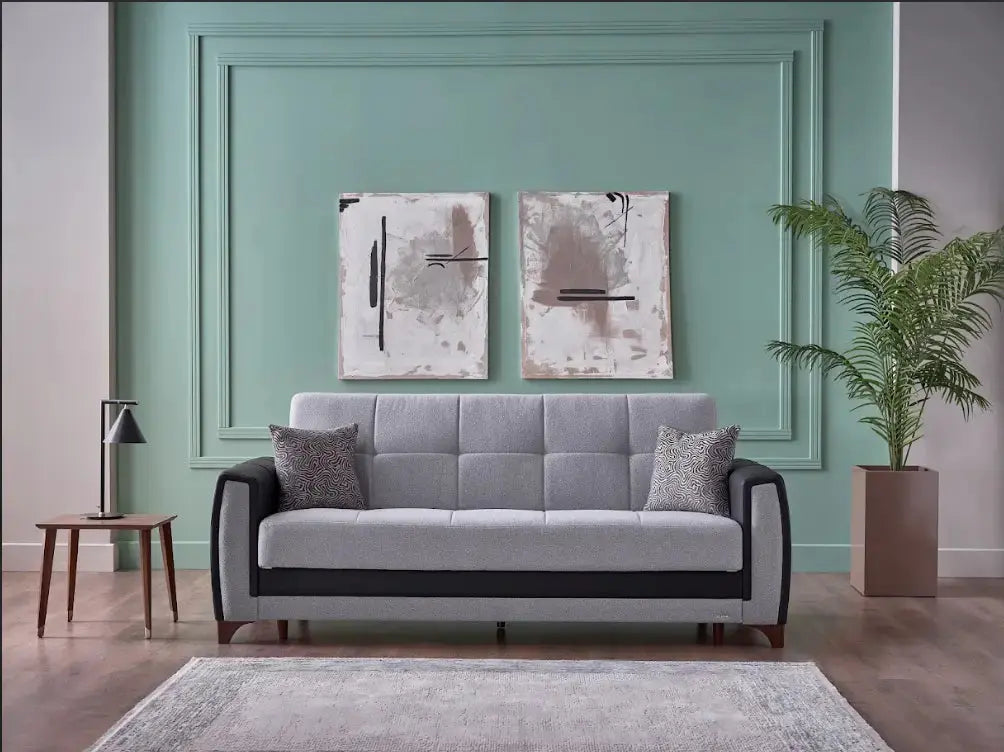 Dublin Living Room Set (Grey) – Living Room Set | Lusso Furniture (view 3)