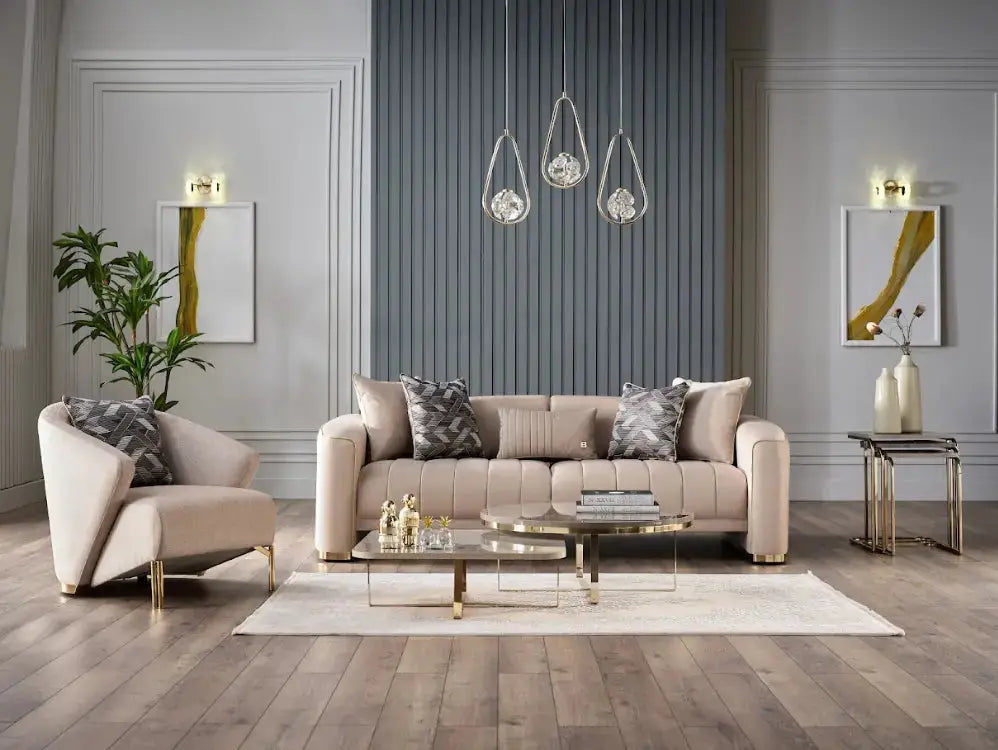 Veronica Living Room Set (Vizon) – Living Room Set | Lusso Furniture (view 3)