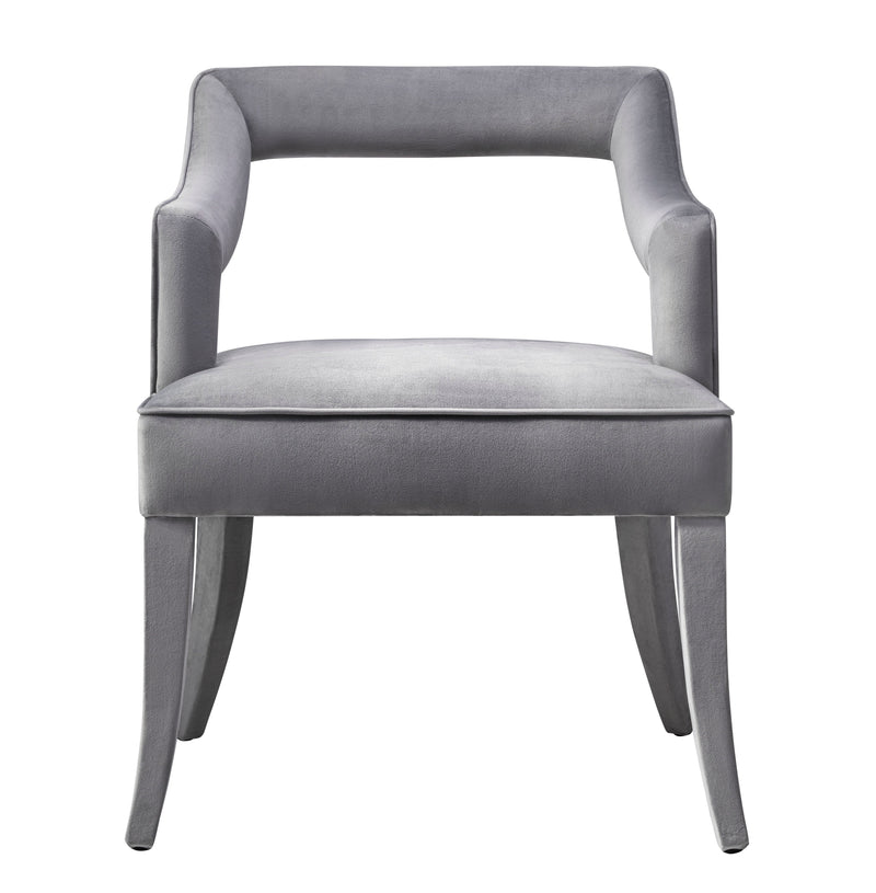 Tiffany Performance Velvet Dining Chair-zoom-