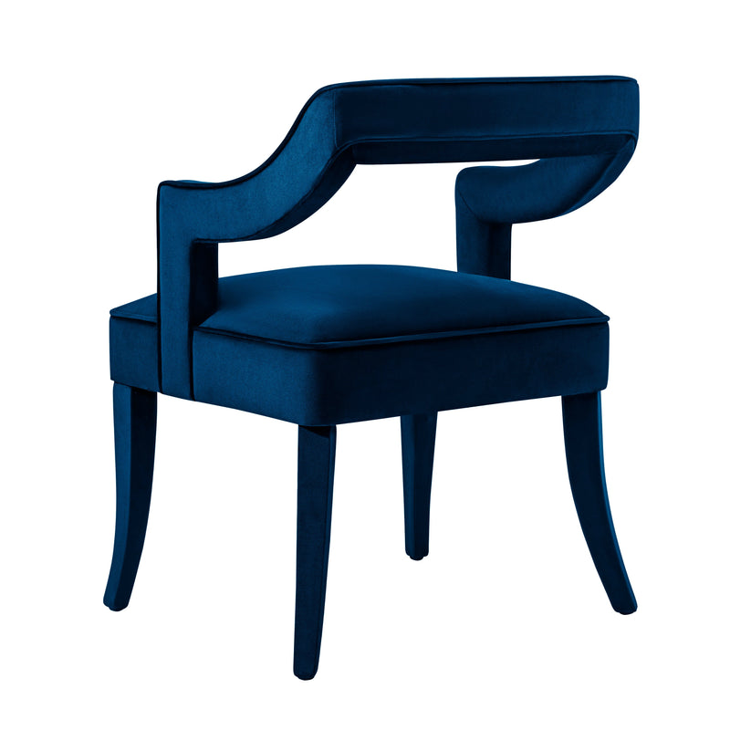 Tiffany Performance Velvet Dining Chair-zoom-