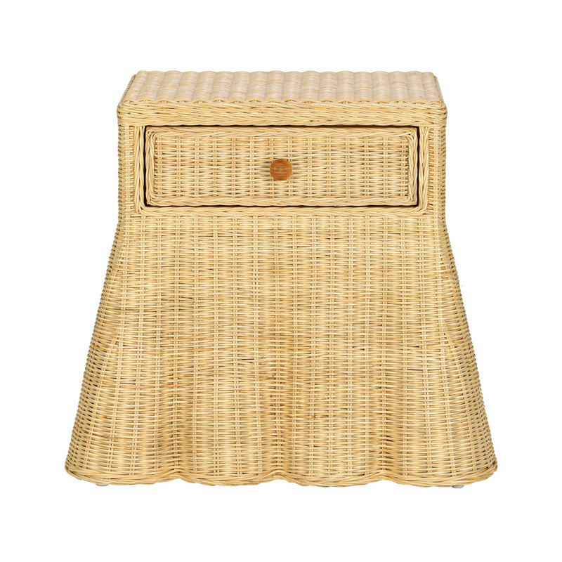 Pentra 25" Natural Rattan Nightstand With Drawer-zoom-