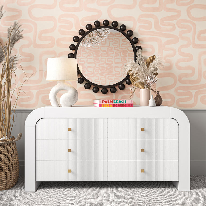 Hump 62" Arched 6-Drawer Dresser-zoom-