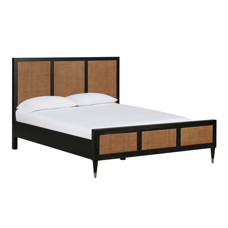 Sierra Wood & Rattan Bed-zoom-