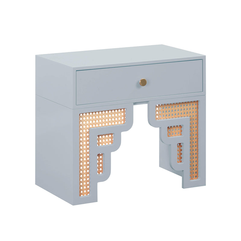 Suzie 26" Rattan Nightstand With Drawer-zoom-