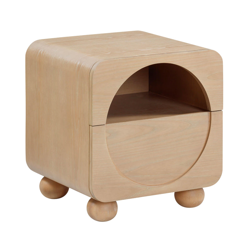 Moonrise 20" Natural Ash Nightstand With Drawer-zoom-