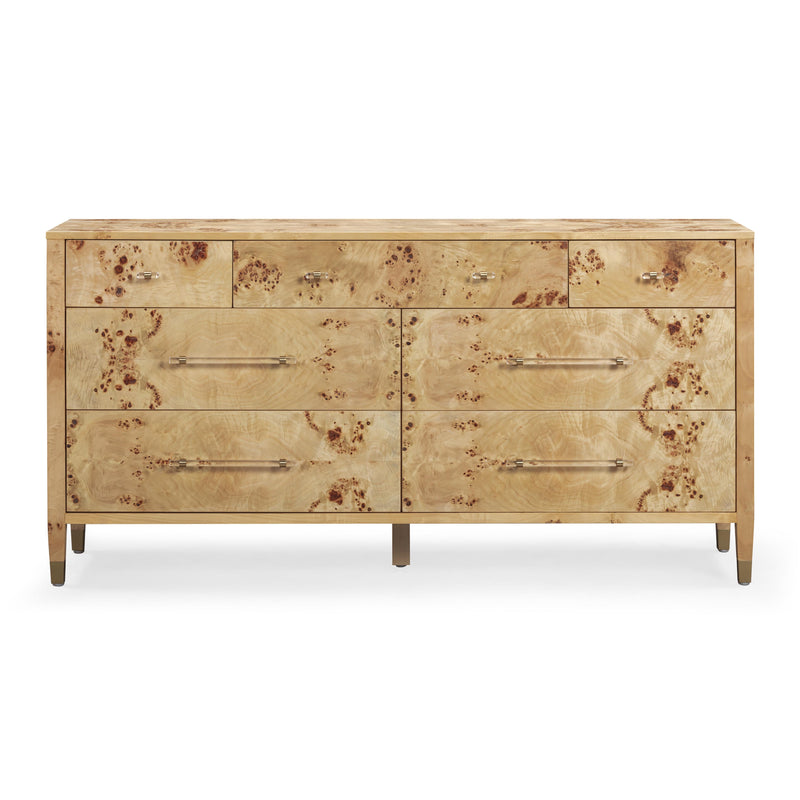Brandyss 62" Burl 7-Drawer Dresser-zoom-