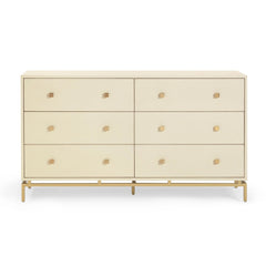 Pesce 57" Faux Shagreen 6-Drawer Dresser
