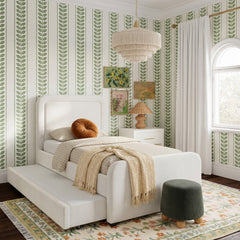 Briella Performance Velvet Trundle Bed in Twin