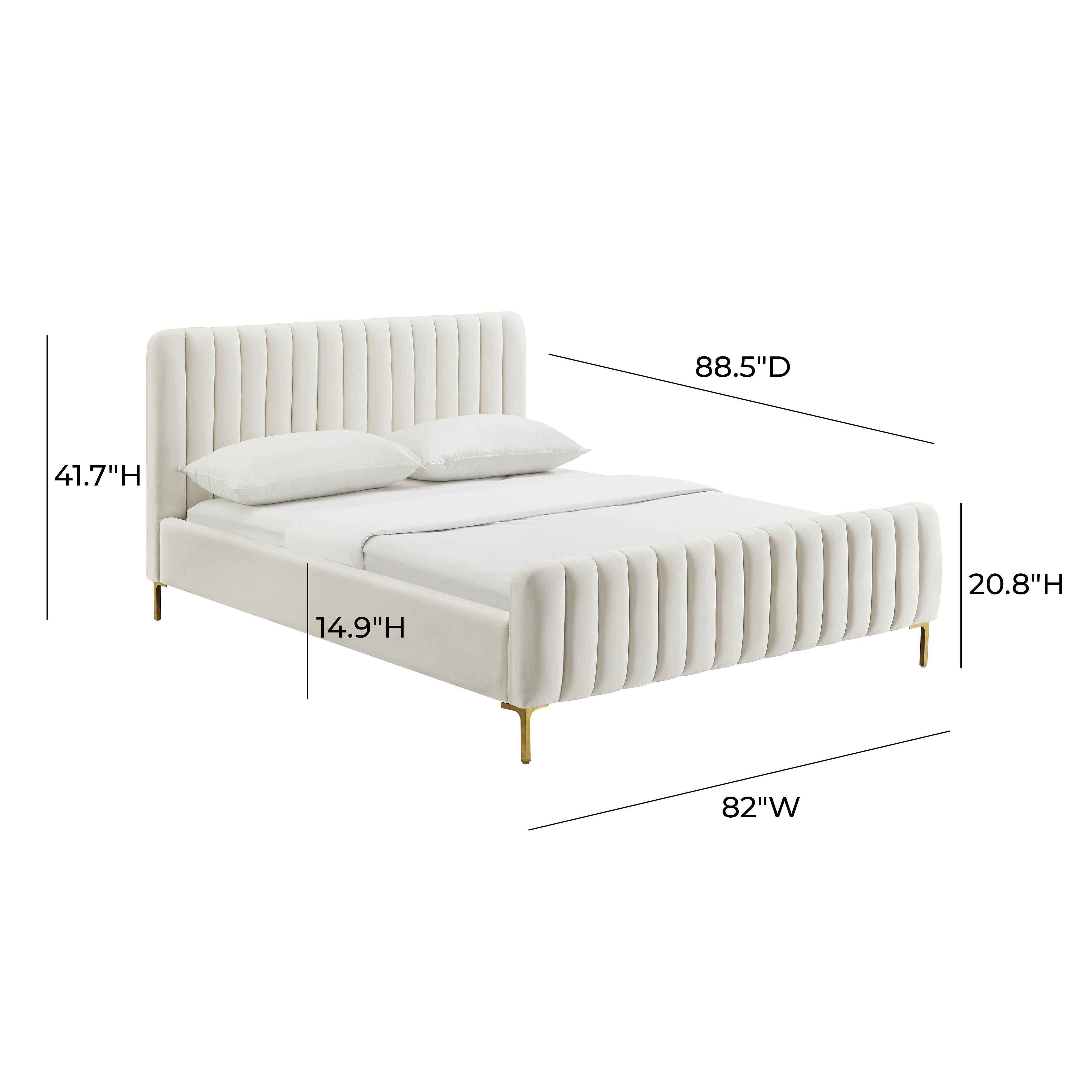 Angela Performance Velvet Bed