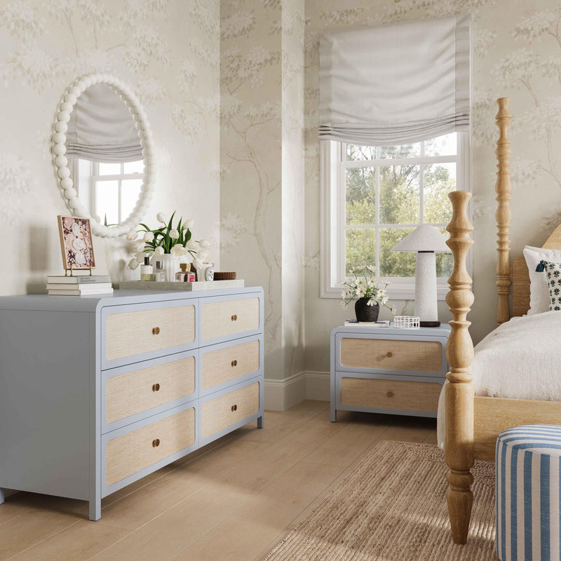 Patty 62" Rattan 6 Drawer Dresser-zoom-