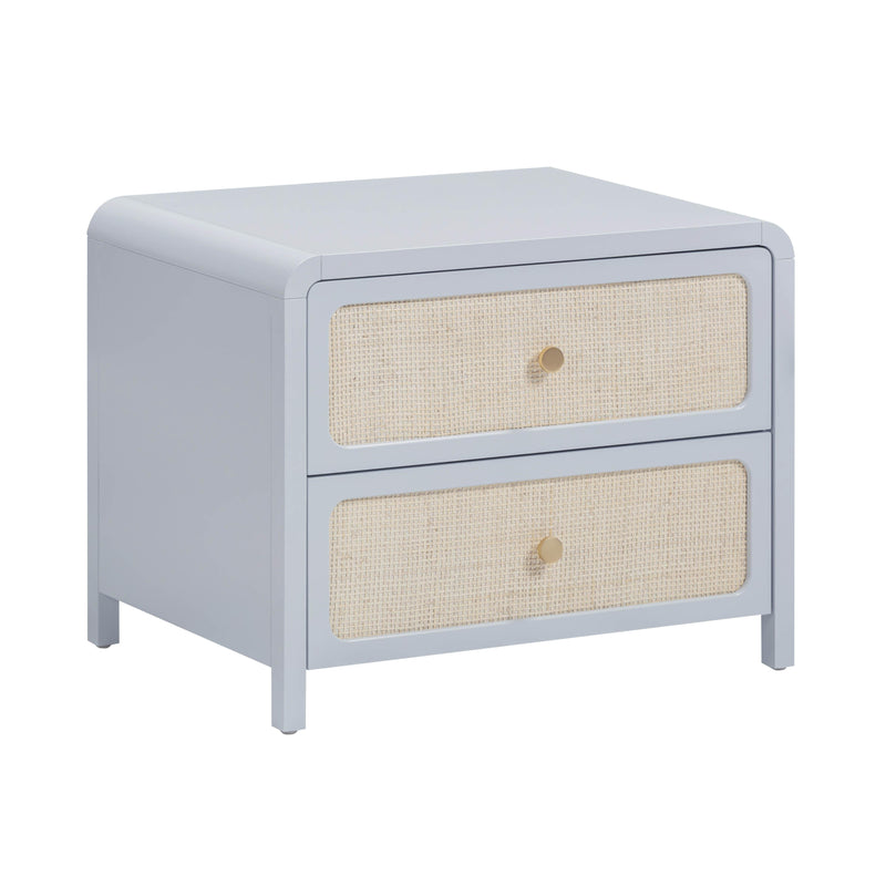 Patty 28" Rattan 2 Drawer Nightstand-zoom-