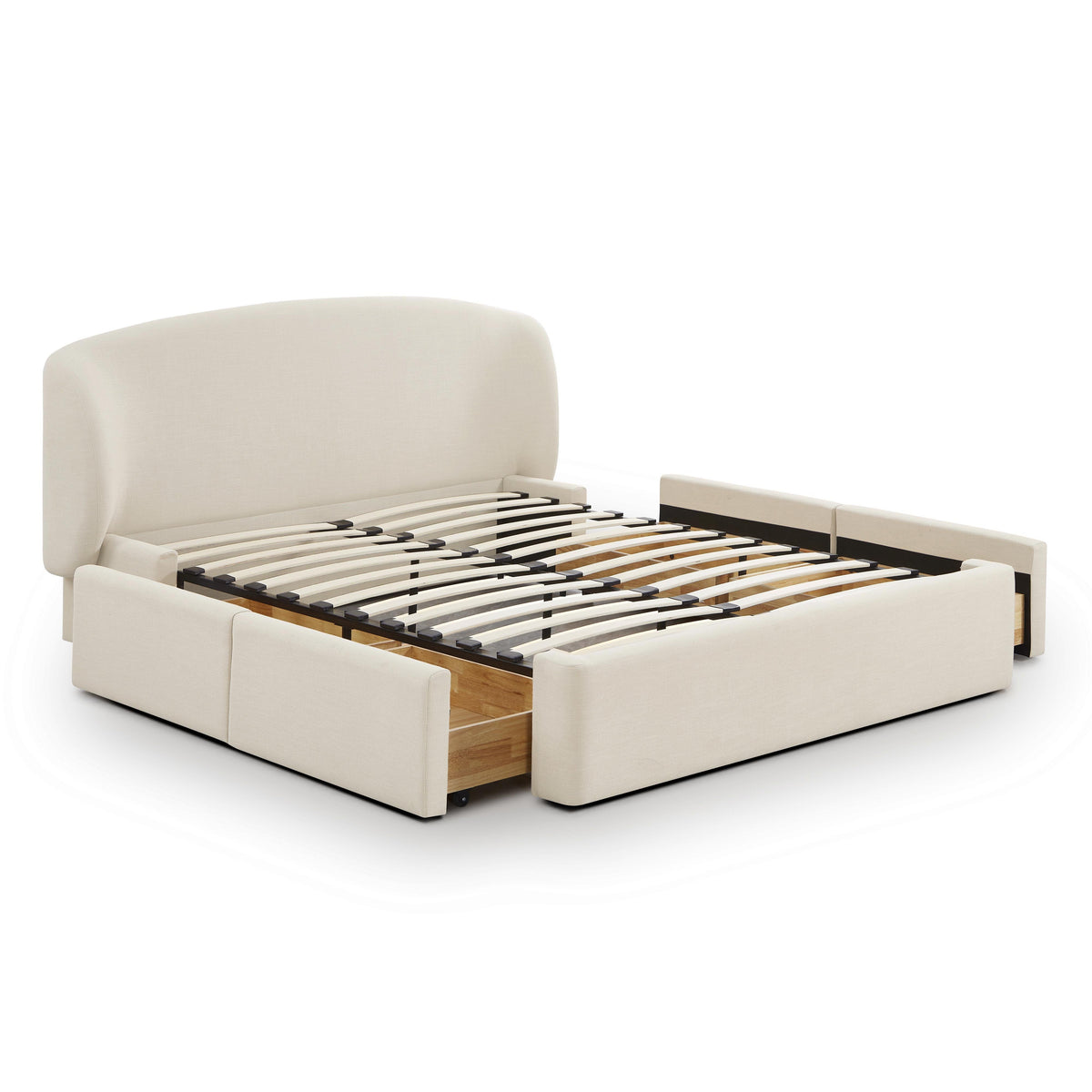 Corey Upcycled Performance Linen Storage Bed