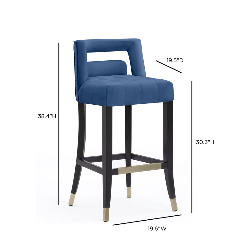 Hart Performance Velvet Stool-zoom-