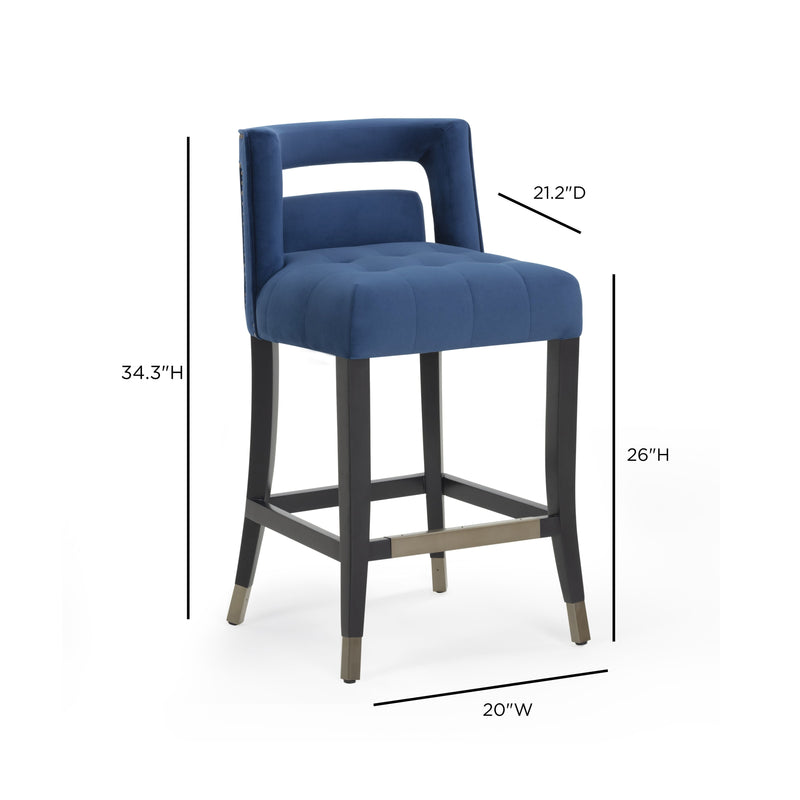 Hart Performance Velvet Stool-zoom-
