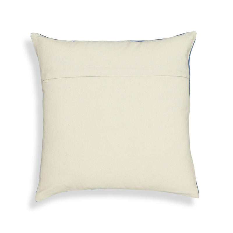 Indigo Dots 20" Cotton Square Throw Pillow Cover-zoom-